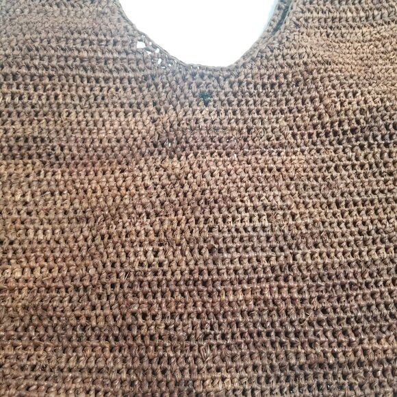 Helen Kaminski Australia 100% Raffia Handcrafted Brown Woven Shoulder Bag - Picture 7 of 8